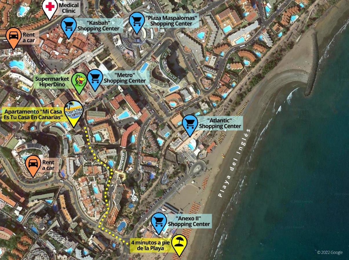 Апартаменти Playa Del Ingles, 4 Min A Pie De La Playa Маспаломас Екстер'єр фото